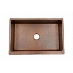 Premier Copper Kitchen Sink 33" W x 22" L x 9" H - KASB33229