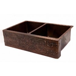 Premier Copper Kitchen Sink 33" W x 22" L - KA50DB33229S