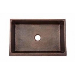 Premier Copper Kitchen Sink 33" W x 22" L x 9" H- KASDB33229F