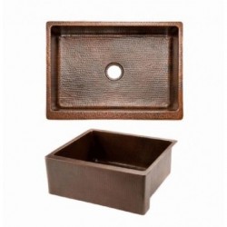 Premier Copper Kitchen Sink 30" W x 22" L x 9" H - KASDB30229