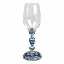 Kiddish Cup Stemware Blue 7774/56