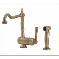 America spray single lever faucet with swivel spout and side spray 2050S