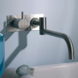 Vola One-Handle Mixer, 10" Double Swivel Spout and Plate (1.3 gpm) - 132