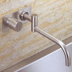 Vola One-Handle Mixer, 10" Double Swivel Spout and Plate (1.3 gpm) - 132