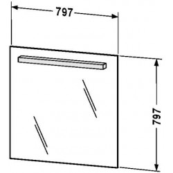 Fogo 31 3/8" Mirror With Lighting FO 9615