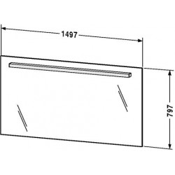 Fogo 59" Mirror With Lighting FO 9681