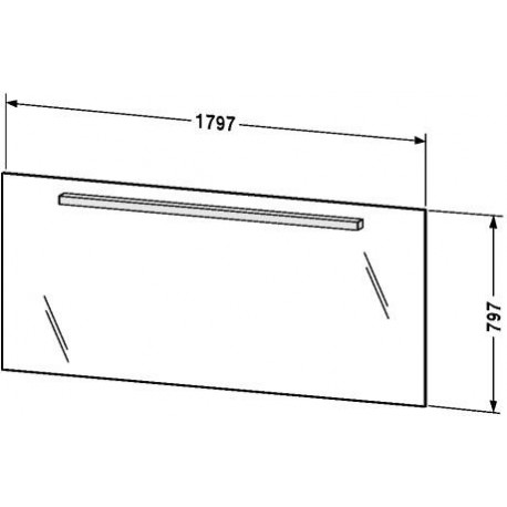 Fogo 70 7/8" Mirror With Lighting FO 9682