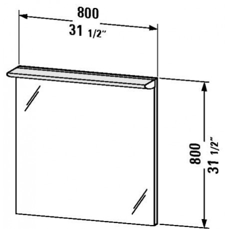 Darling New Mirror with Lighting 31 1/2" DN 7256