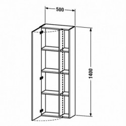 Duravit Durastyle Tall Cabinet DS 1238 L/R