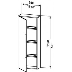 Duravit Happy D.2 Semi-tall cabinet H2 9250 L/R