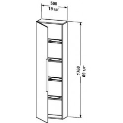 Duravit Happy D.2 Tall cabinet H2 9252 L/R