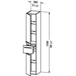 Duravit X-Large Tall Cabinet  XL 1128 L/R
