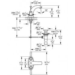 Arden Lavatory 4" Centerset Faucet 20 388