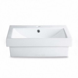 Ryvyr Semi-Recessed Rectangular Ceramic Vessel CSR213RC