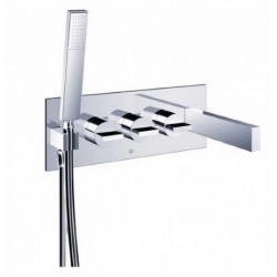 Opus 2 Square In-Wall Thermostatic Tub Filler With Handshower TSU431