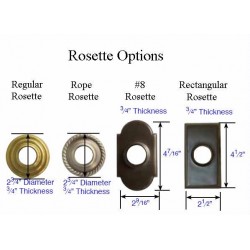 Rope Brass Key Knobset