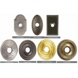 Almond Knob Porcelain Privacy Knobset