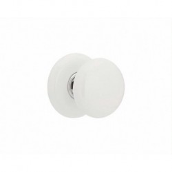 Ice White Knob Porcelain Privacy Knobset