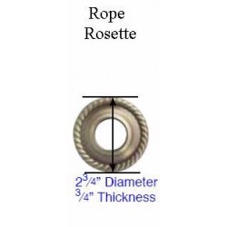 Rope Brass Key Leverset / Rope Rosette