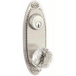 Oval Beaded 3 5/8" Center Keyed Lockset