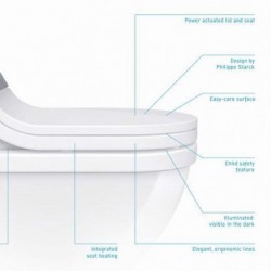 Starck 3 Wall Mounted Toilet 14 5/8" 222609