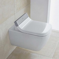 Duravit Happy D.2 Wall Mount Toilet with Sensowash Happy D.2 Shower Toilet Seat  610300 /  255059