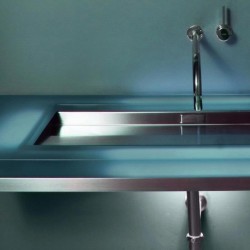 Ebb Concept Illuminated Wall-Mounted Sink 9112-WM