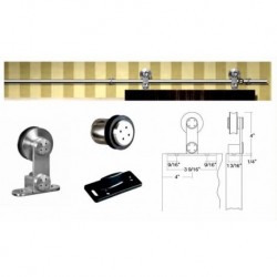 Amba Flatec II Guide Rail Hardware For Wood Doors USU55