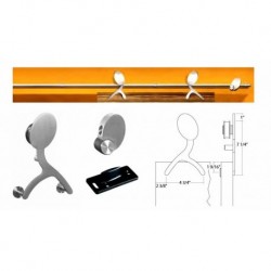 Amba Skater Guide Rail Hardware For Wood Doors USU92
