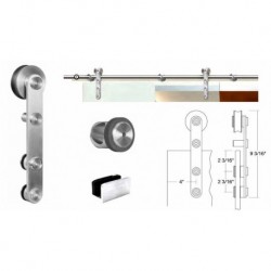 Amba Slick III  Guide Rail Hardware For Glass Doors USU97