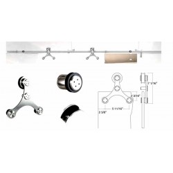 Amba Tritec Guide Rail Hardware For Glass Doors USU64