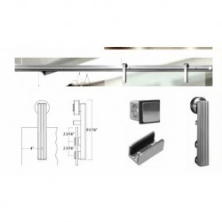 Amba Shield Guide Rail Hardware For Glass Doors USU90