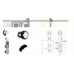 Amba Flatec I  Guide Rail Hardware For Glass Doors USU44