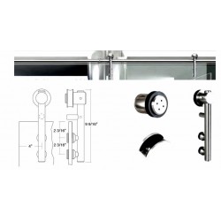 Amba Unotec Home Guide Rail Hardware For Glass Doors USU34