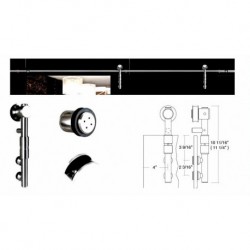 Amba Unotec Object Guide Rail Hardware For Glass Doors USU24
