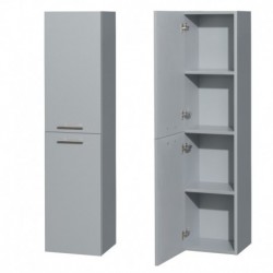 Wall-Mounted Bathroom Storage Cabinet in Dove Gray (Two-Door)