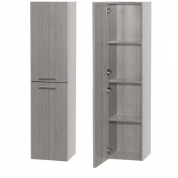 Bathroom Wall-Mounted Storage Cabinet in Gray Oak (Two-Door)