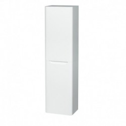 Wall-Mounted Bathroom Storage Cabinet in Glossy White (Two-Door)