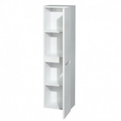 Wall-Mounted Bathroom Storage Cabinet in Glossy White (Two-Door)