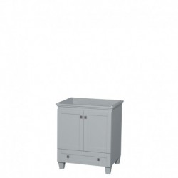 30 inch Single Bathroom Vanity in Oyster Gray, No Countertop, No Sink, and No Mirror