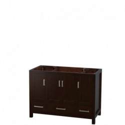 48 inch Single Bathroom Vanity in Espresso, No Countertop, No Sink, and No Mirror