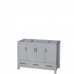 48 inch Single Bathroom Vanity in Gray, No Countertop, No Sink, and No Mirror