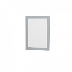 72 inch Double Bathroom Vanity in Gray, White Carrera Marble Countertop, Undermount Oval sinks, and 24 inch Mirrors