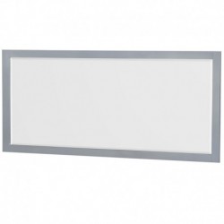 72 inch Double Bathroom Vanity in Gray, White Carrera Marble Countertop, Undermount Square sinks, and 70 inch Mirror