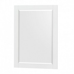 72 inch Double Bathroom Vanity in Glossy White, Acrylic Resin Countertop, Integrated Sinks, and 24 inch Mirrors