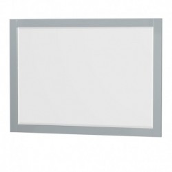 48 inch Single Bathroom Vanity in Dove Gray, Acrylic Resin Countertop, Integrated Sink, and 46 inch Mirror