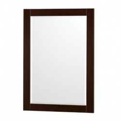 72 inch Double Bathroom Vanity in Espresso, Acrylic Resin Countertop, Integrated Sinks, and 24 inch Mirrors