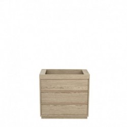 36 inch Single Bathroom Vanity in Ash Gray, No Countertop, No Sink, and No Mirror