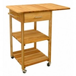 Drop Leaf Two Shelved Cart 7227
