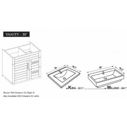 Metropolitan Wall-hung 30" Vanity MK30
